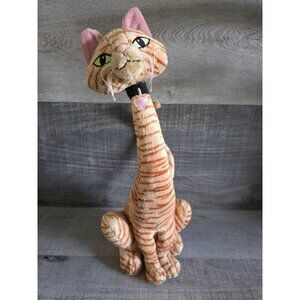 Vintage Long Neck Cat Plush 16" Whimsical Stuffed Animal SKM Rare Htf g28
